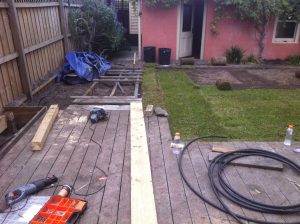Before Landscaping in St Kilda West